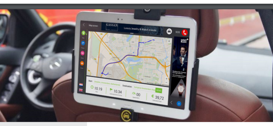 Cabture uses Samsung tablets to enhance the travel experience for taxi riders.