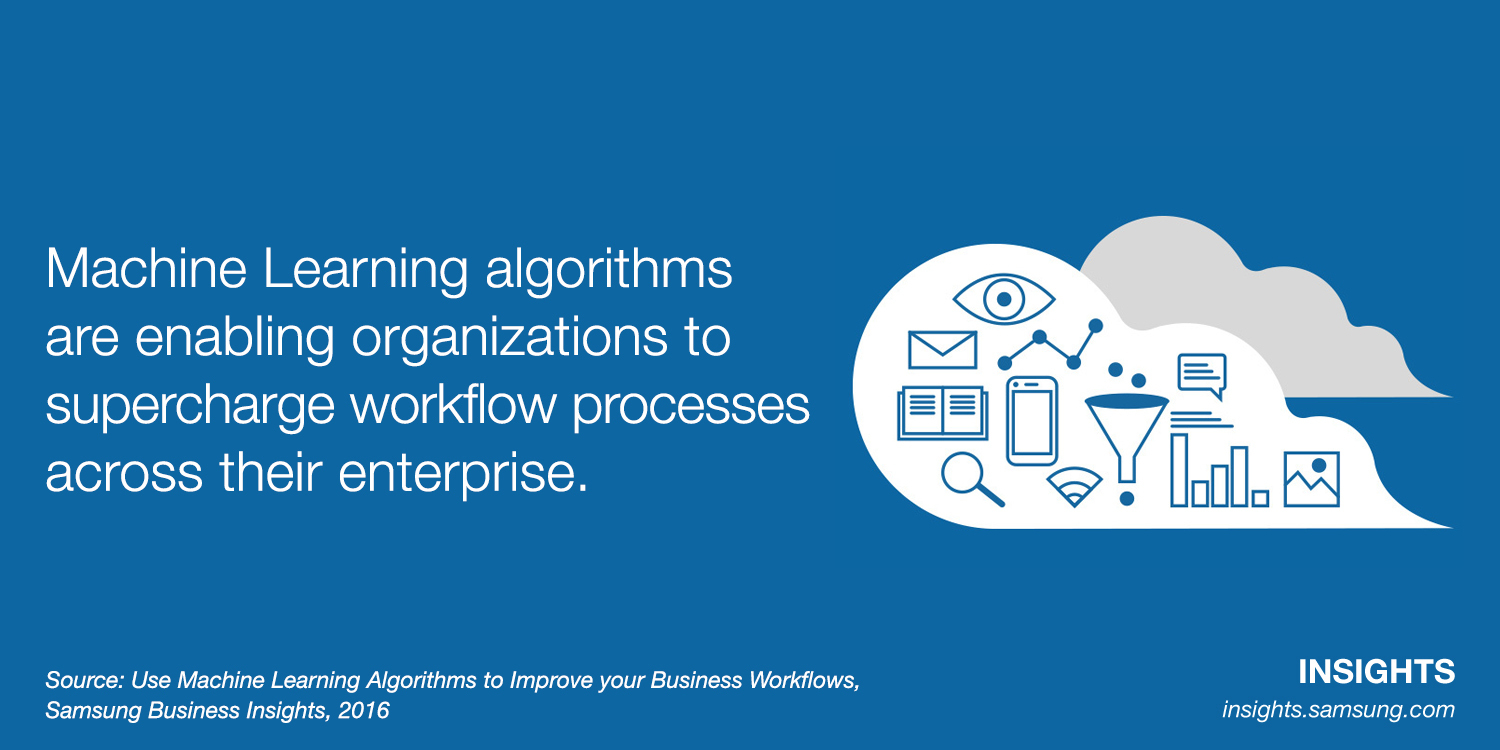 Machine learning algorithms are enabling organizations to supercharge workflow processes across their enterprise.