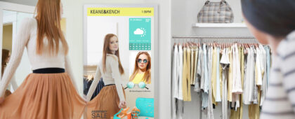 Interactive Mirror Displays Bring Visual Magic to New York Fashion Week Event