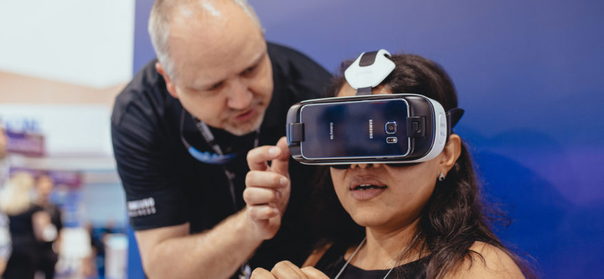 Samsung brought to life the virtual reality experience for 2,600 developers at Facebook at F8.