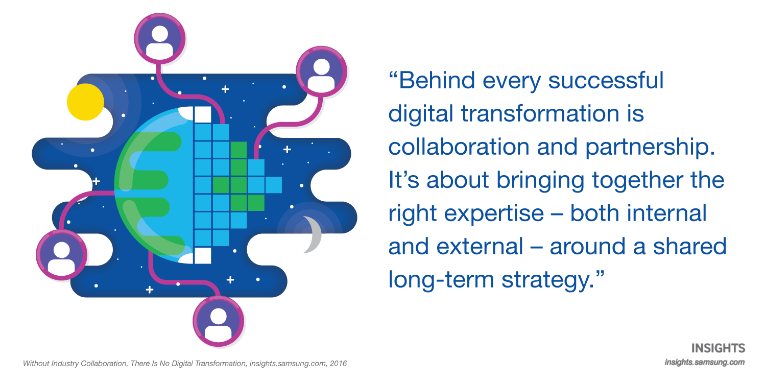 Behind every successful digital transformation is collaboration and partnership. It's about bringing together the right expertise - both internal and external - around a shared long-term strategy.