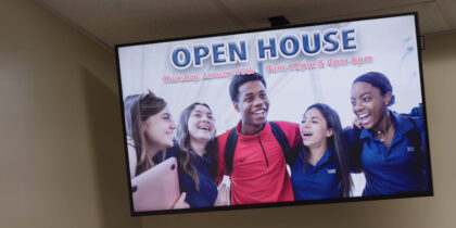Smart Signage Shares Messages and Achievements at The King’s Academy