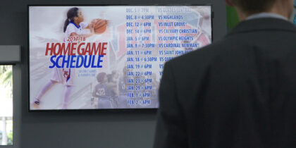 Digital Signage Serves Student Athletes and Fans at The King’s Academy
