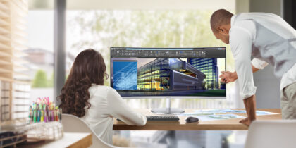 How a curved monitor brings ergonomic benefits — and productivity