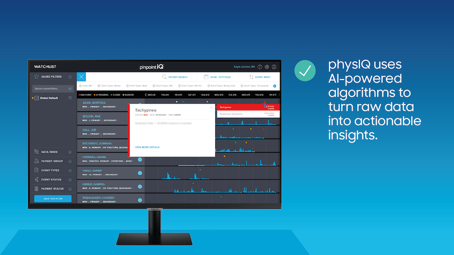 physIQ uses AI-powered algorithms to turn raw data into actionable insights.