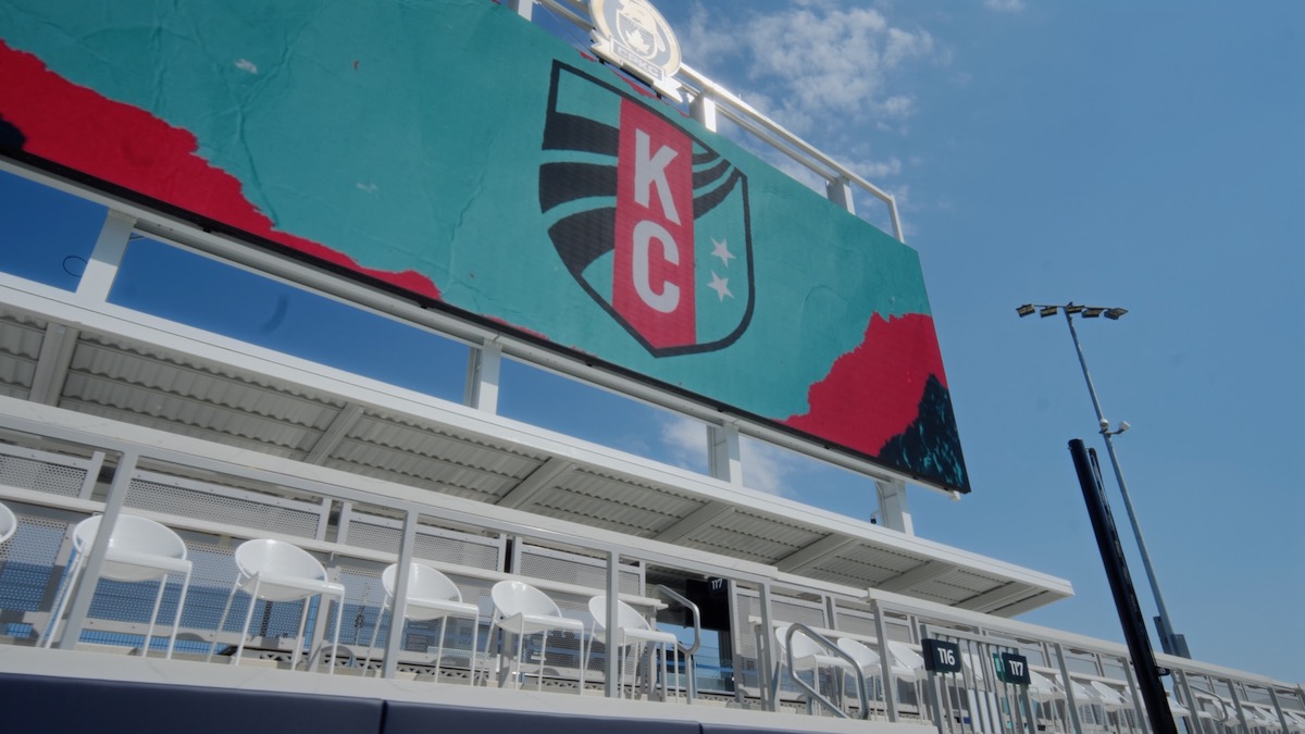 scoreboard at KC Current stadium